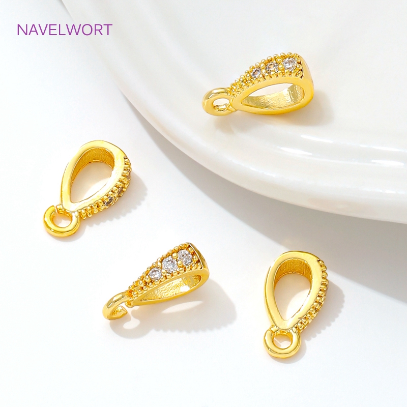 Gold Plated Ring - 금도금 상감 지르콘 펜던트 베일, 링