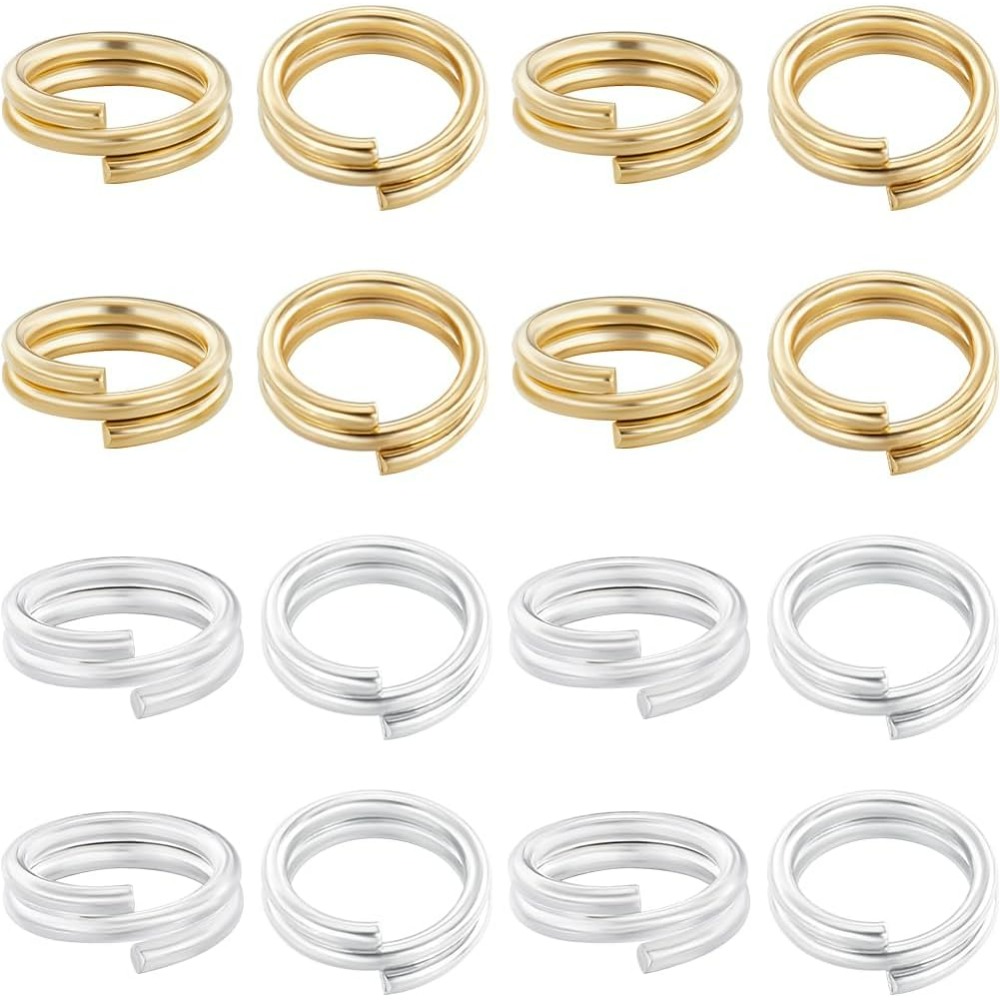 Gold Plated Ring - 1 상자 80Pcs 분할 점프 링