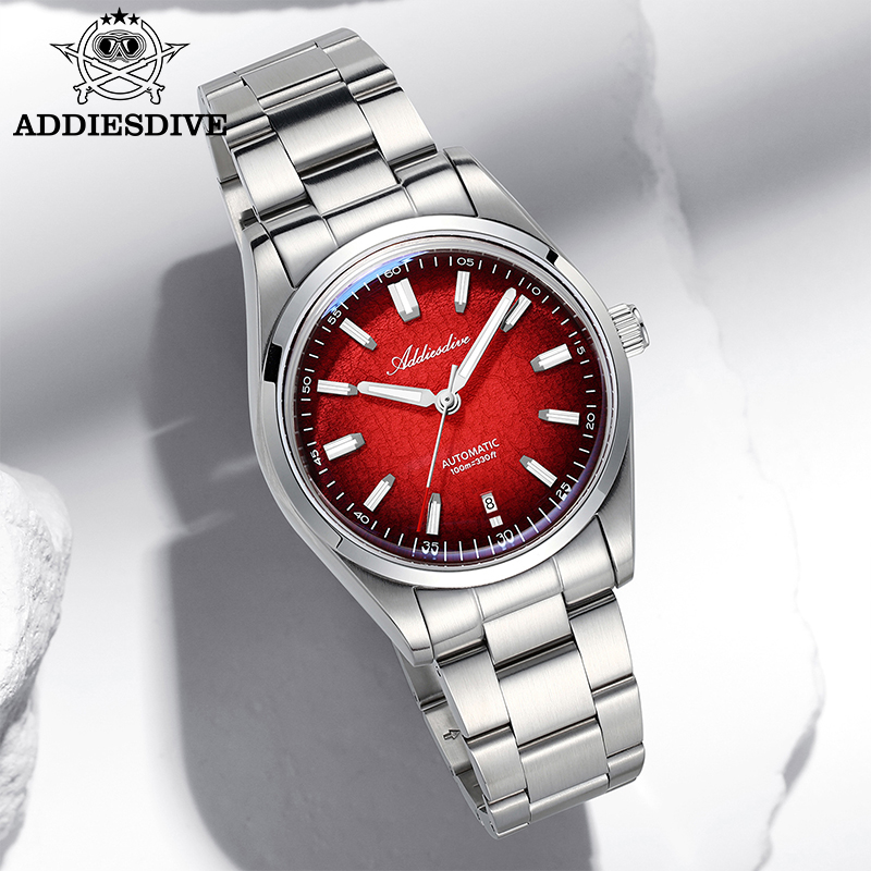 Mens Mechanical Watch - ADDIESDIVE 시계 선물용 39mm 자동 기계식