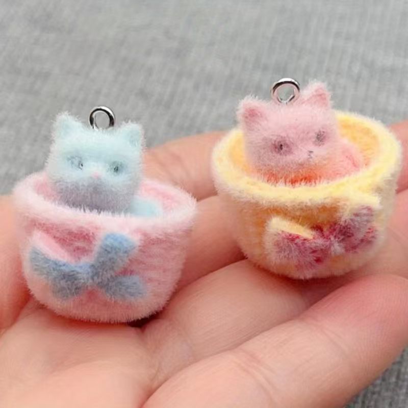 4개입 3D 플러시 레진 고양이 펜던트, DIY 쥬얼리 - Drop Earrings 리뷰 및 가격