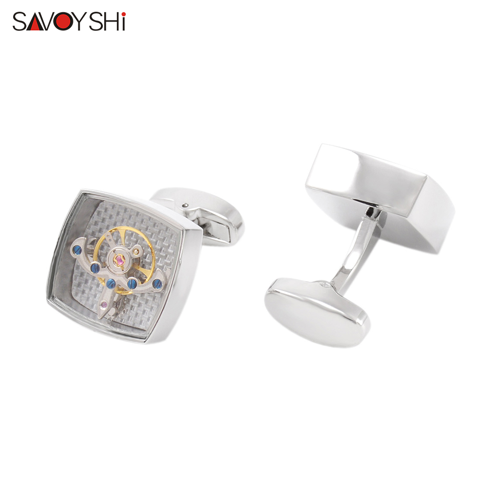 SAVOYSHI 기능성 뚜르비옹 시계 커프스 단추 남성 - Jewelry Watches Brands 리뷰 및 가격