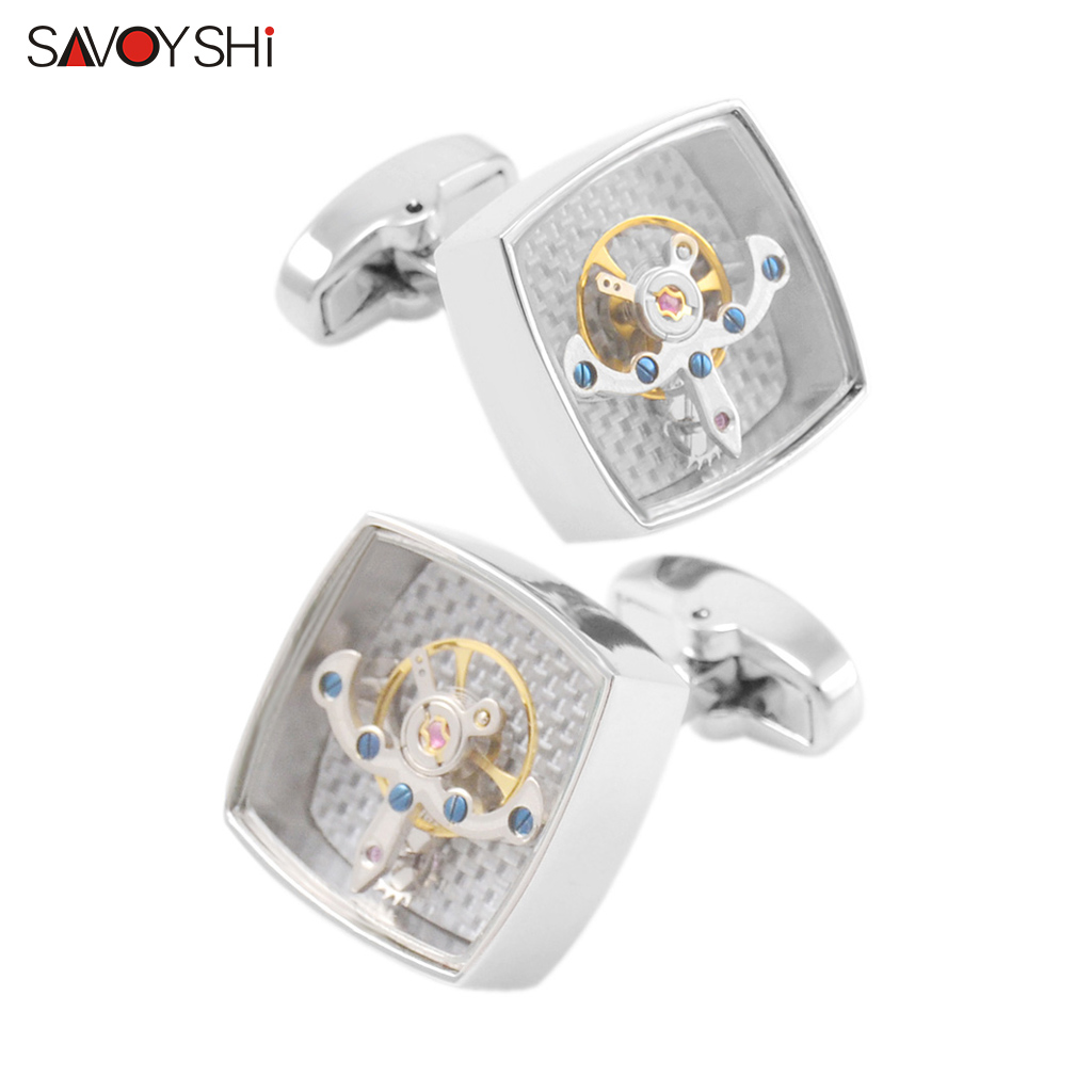 SAVOYSHI 기능성 뚜르비옹 시계 커프스 단추 남성 - Jewelry Watches Brands 리뷰 및 가격