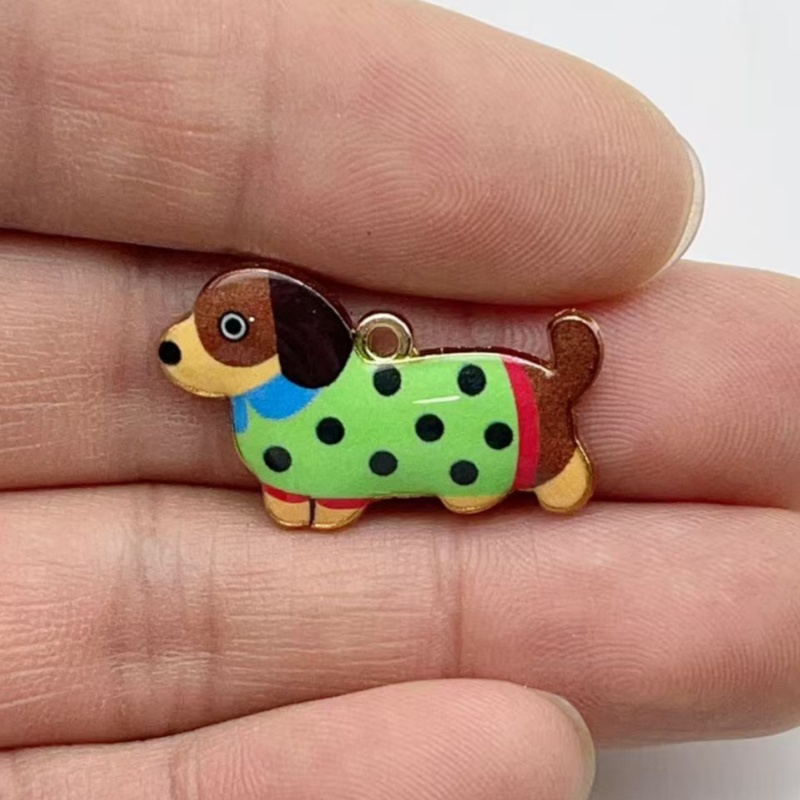 12pcs 만화 동물 소시지 개 펜던트 DIY 귀걸이  - Drop Earrings 리뷰 및 가격