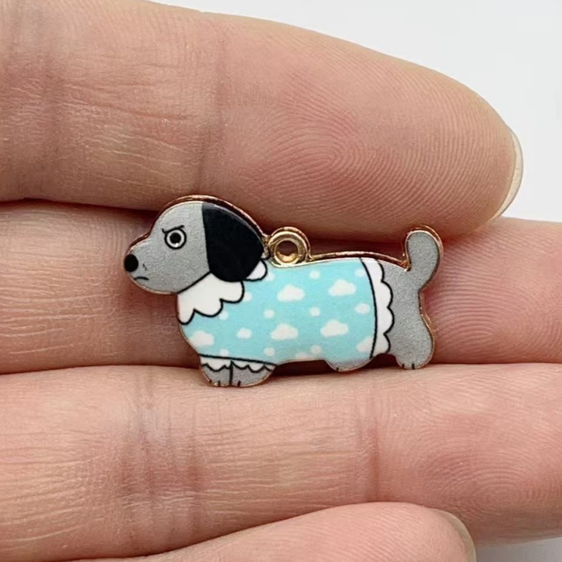 12pcs 만화 동물 소시지 개 펜던트 DIY 귀걸이  - Drop Earrings 리뷰 및 가격