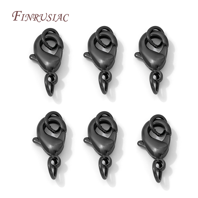 9.5mm 12mm 15mm 블랙 컬러 황동 로브스터  - Gold Plated Ring 리뷰 및 가격