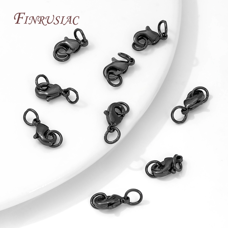 9.5mm 12mm 15mm 블랙 컬러 황동 로브스터  - Gold Plated Ring 리뷰 및 가격