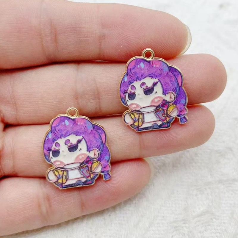 10개 만화 애니메이션 펜던트 오일 드롭 합금 DIY  - Drop Earrings 리뷰 및 가격