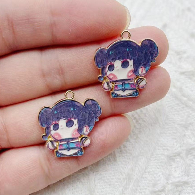 10개 만화 애니메이션 펜던트 오일 드롭 합금 DIY  - Drop Earrings 리뷰 및 가격