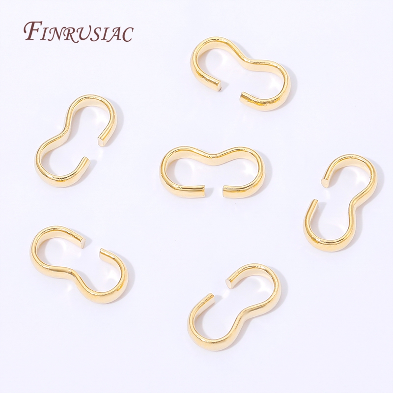 18K 금도금 오픈 S형 후크 클래스프, S자형 점프  - Gold Plated Ring 리뷰 및 가격
