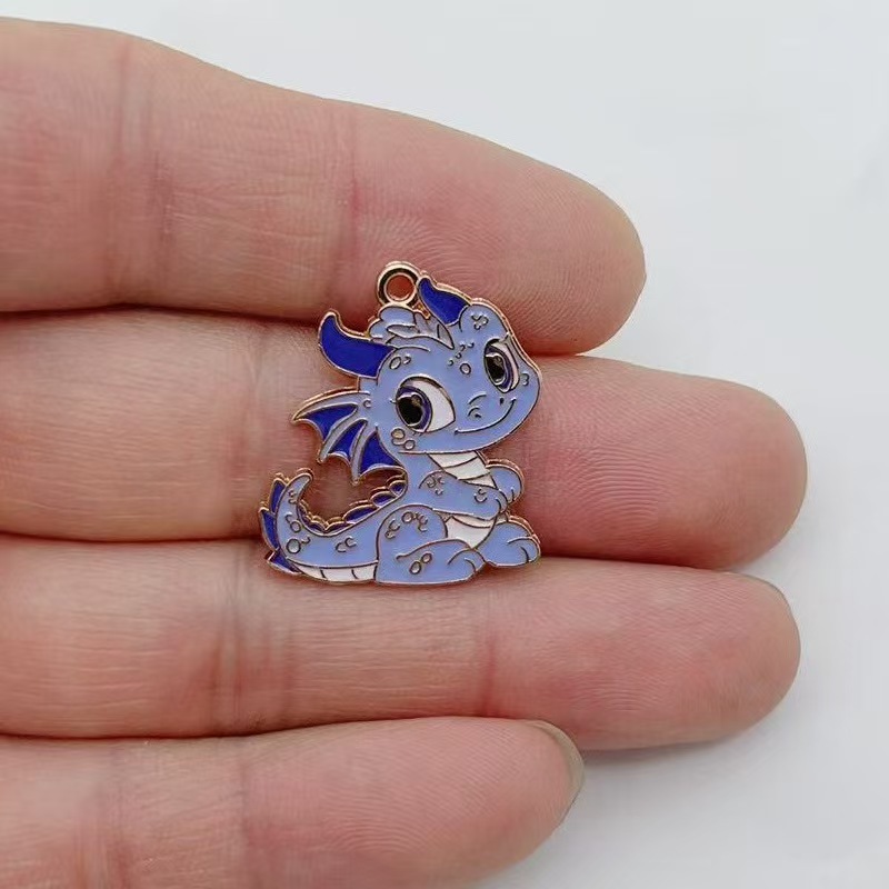 10pcs 개인화 된 작은 비행 드래곤 DIY 만화 드 - Drop Earrings 리뷰 및 가격