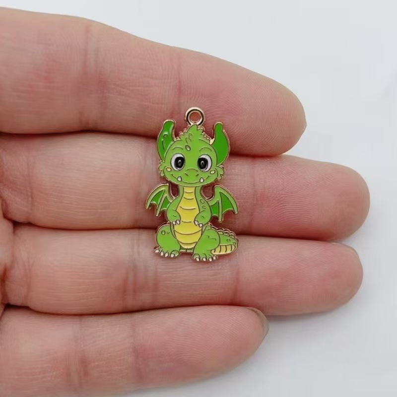 10pcs 개인화 된 작은 비행 드래곤 DIY 만화 드 - Drop Earrings 리뷰 및 가격