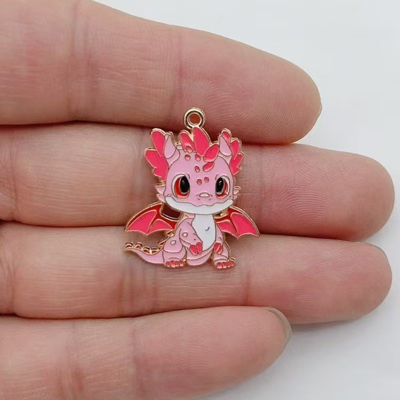 10pcs 개인화 된 작은 비행 드래곤 DIY 만화 드 - Drop Earrings 리뷰 및 가격