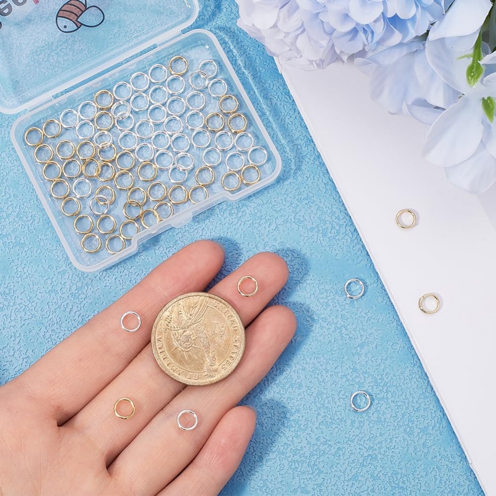 1 상자 80Pcs 분할 점프 링 24K 골드 및 92 - Gold Plated Ring 리뷰 및 가격