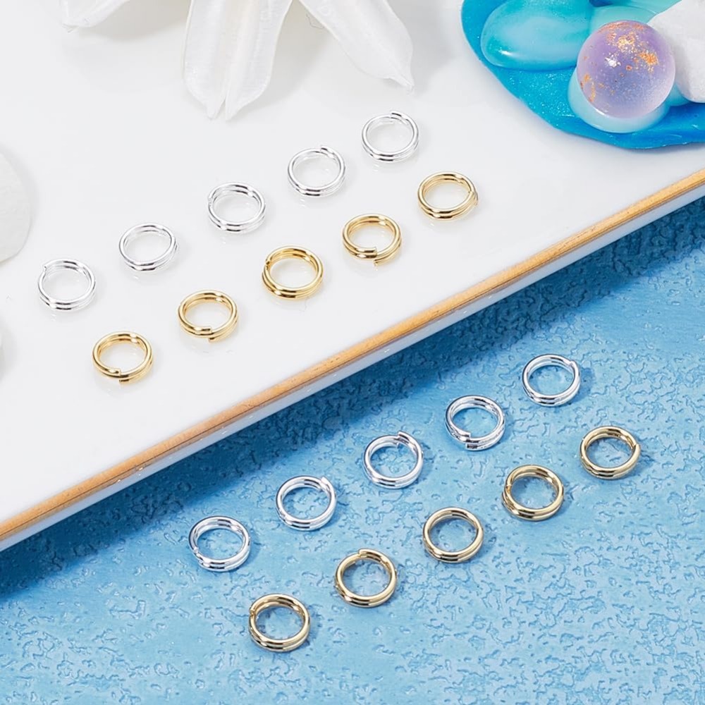 1 상자 80Pcs 분할 점프 링 24K 골드 및 92 - Gold Plated Ring 리뷰 및 가격