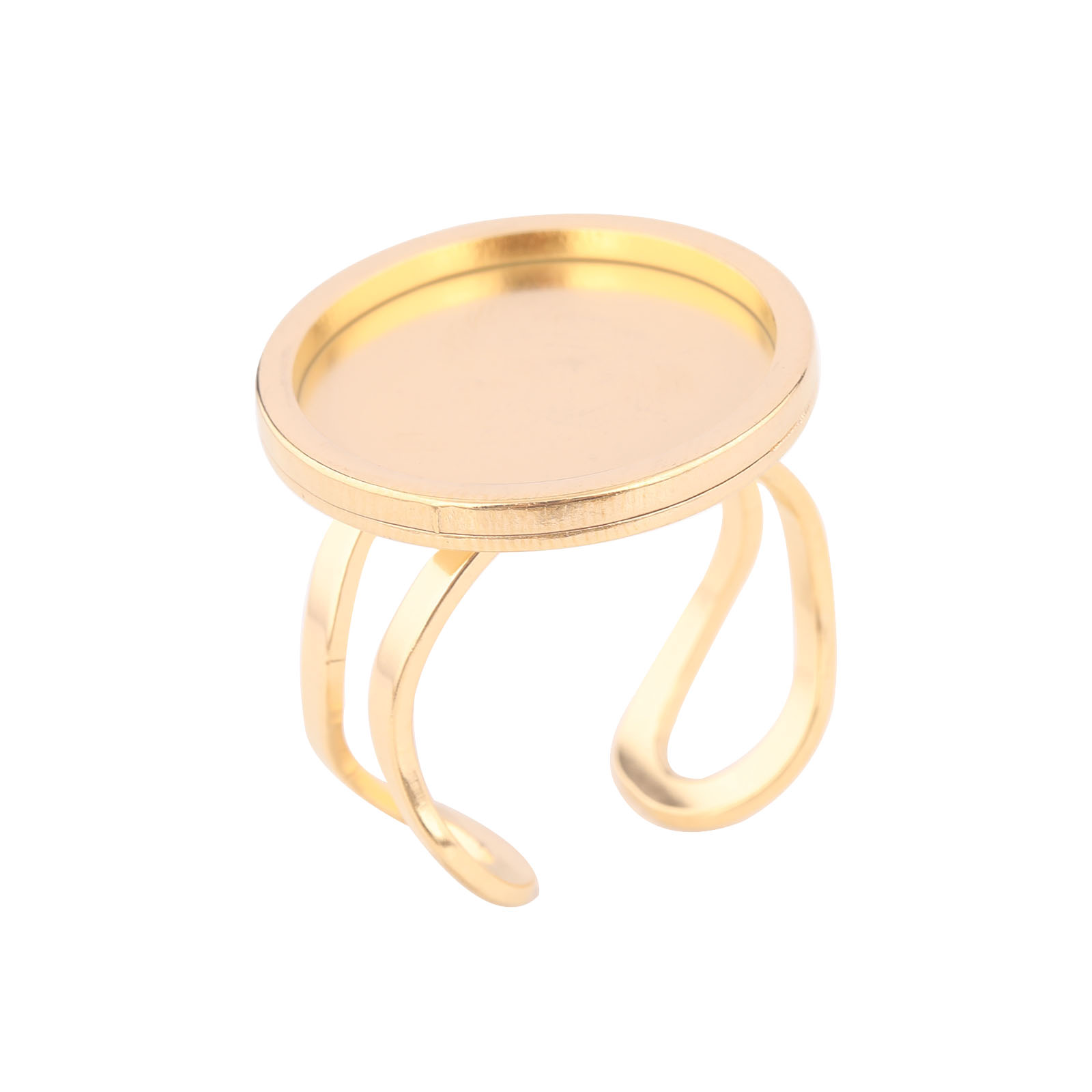 5개 18mm 라운드 카보숑 링 베젤 세팅 블랭크 스테 - Gold Plated Ring 리뷰 및 가격