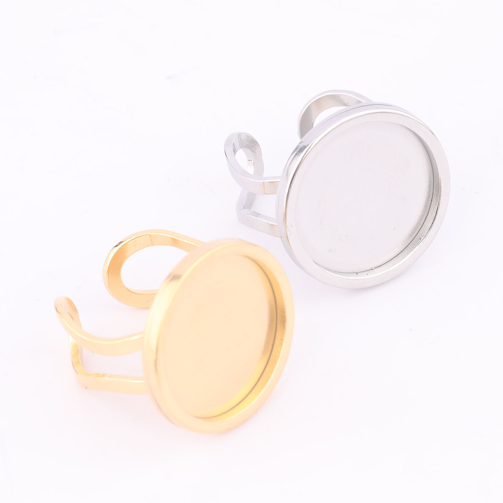5개 18mm 라운드 카보숑 링 베젤 세팅 블랭크 스테 - Gold Plated Ring 리뷰 및 가격