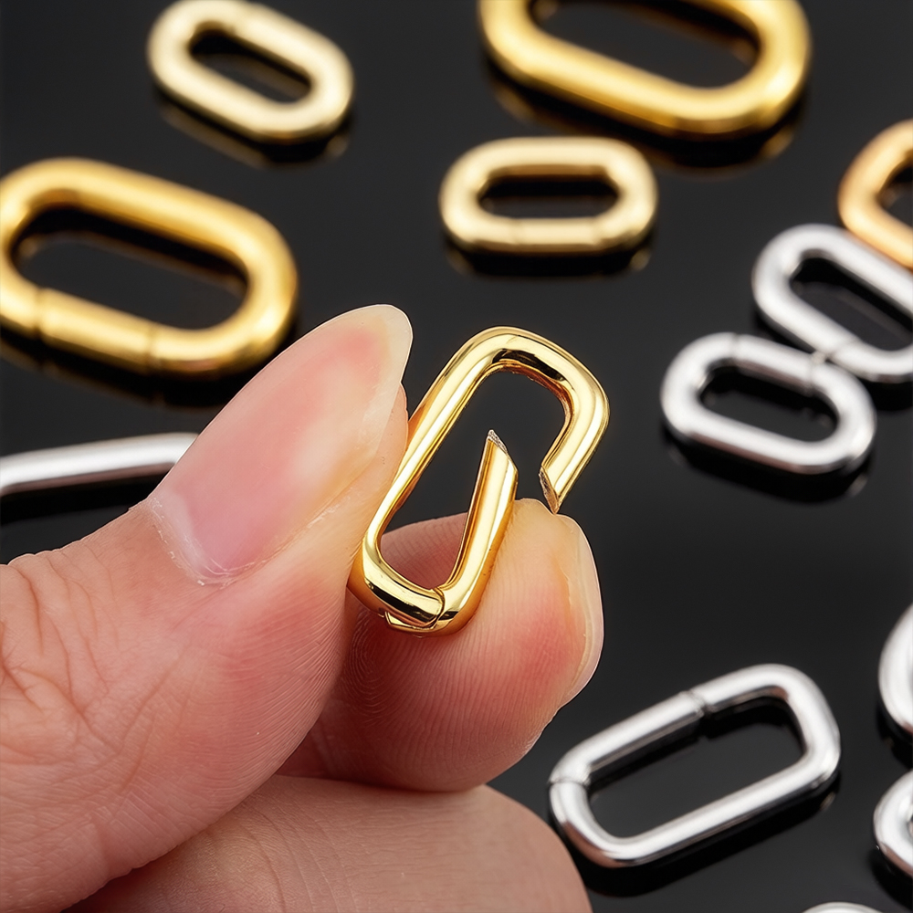 2개 18K 금도금 오벌 카라비너 목걸이 클래스프 스프 - Gold Plated Ring 리뷰 및 가격