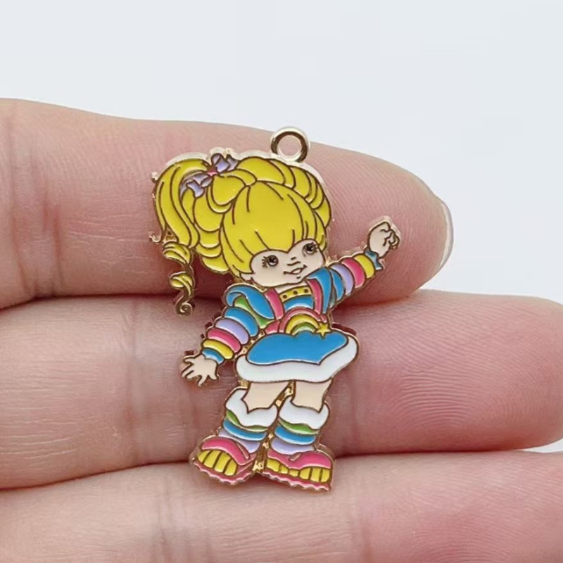 10pcs 귀여운 어린 소녀 에나멜 금속 보석 딸기 무 - Drop Earrings 리뷰 및 가격