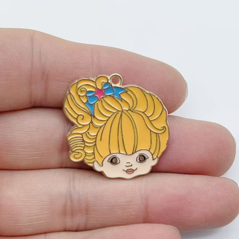 10pcs 귀여운 어린 소녀 에나멜 금속 보석 딸기 무 - Drop Earrings 리뷰 및 가격